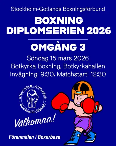 Boxning Diplomserie 2026 / Omgång 3